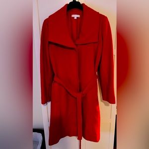 Barely used NY&Co Red heavy wool coat